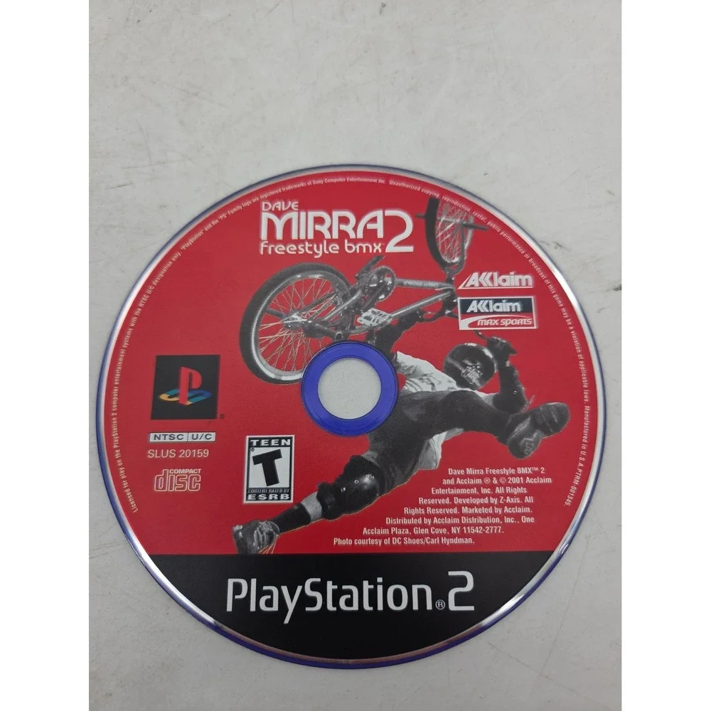 Sony PlayStation 2 PS2 Disc Only TESTED Dave Mirra Freestyle BMX 2 GH